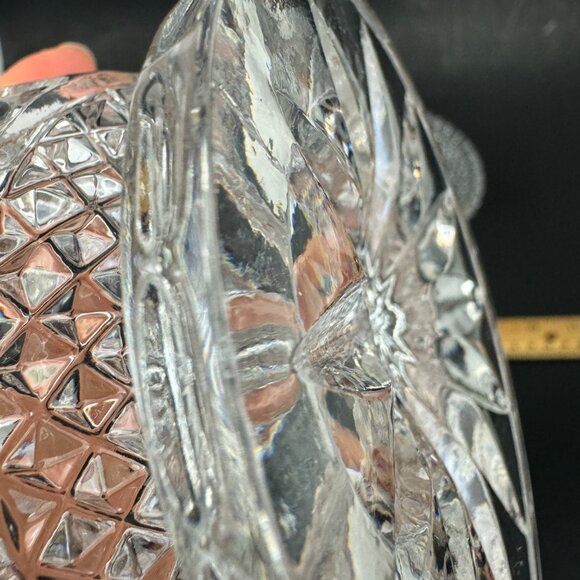 2 Vtg Candy Dishes Small Short Crystal Clear Lead Crystal Glass Made in Germany - Picture 10 of 10